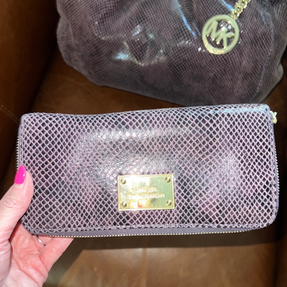 Michael Kors Python Embossed Leather Jet Set Chai… - image 6